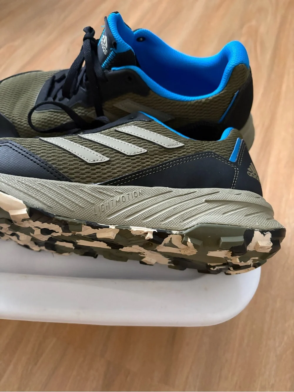 adidas Blue and Black Low-Top Athletic Sneakers
